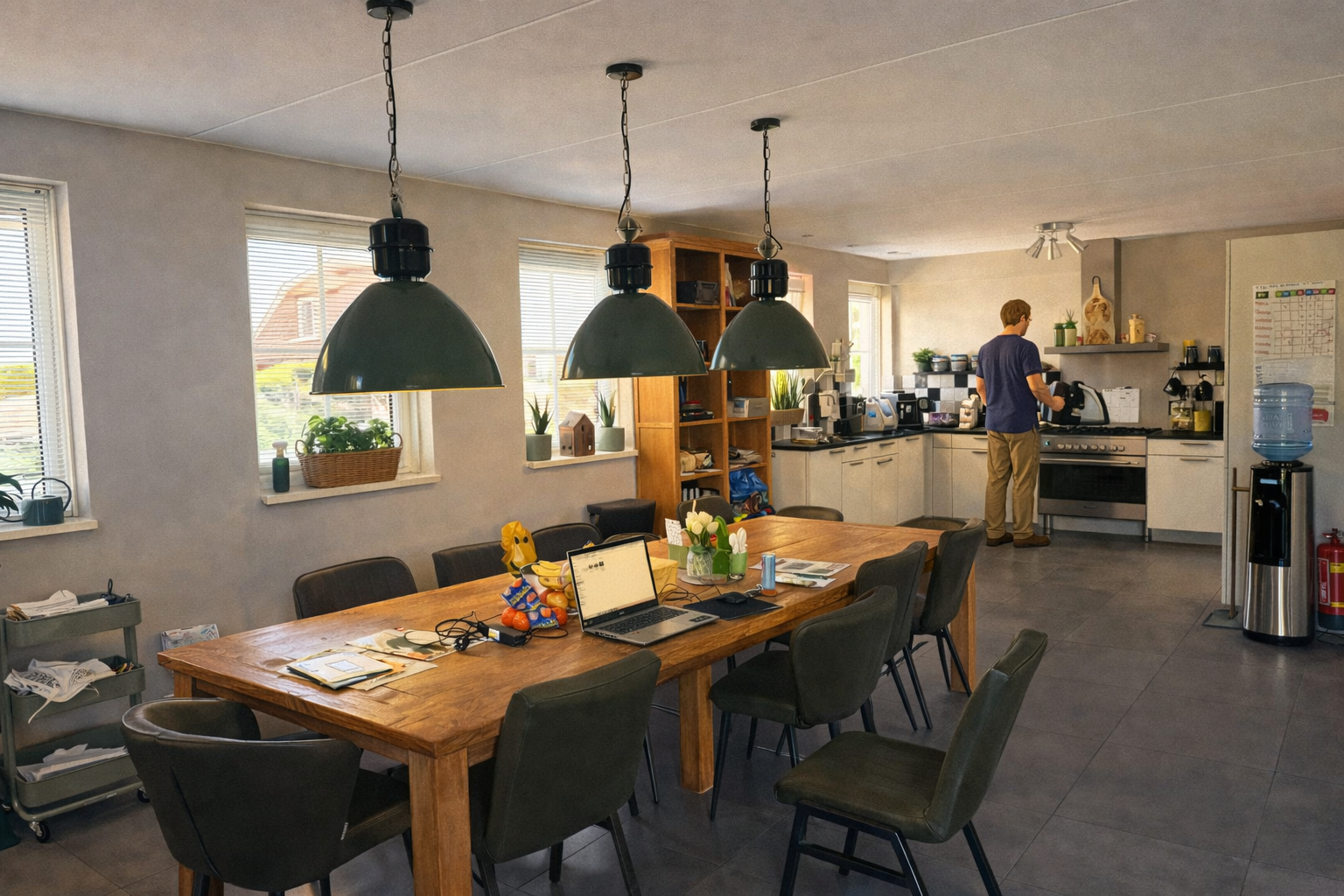 Bewoners doen mee in het dagelijks leven bij 't Groene Bosch